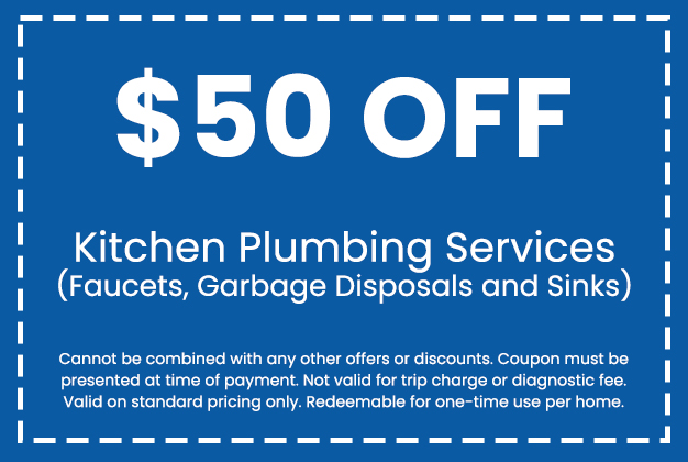 Discount on Kitchen Plumbing Services