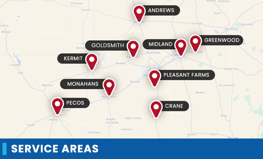 City Plumbing Heating and Air Conditioning - Service Area Map